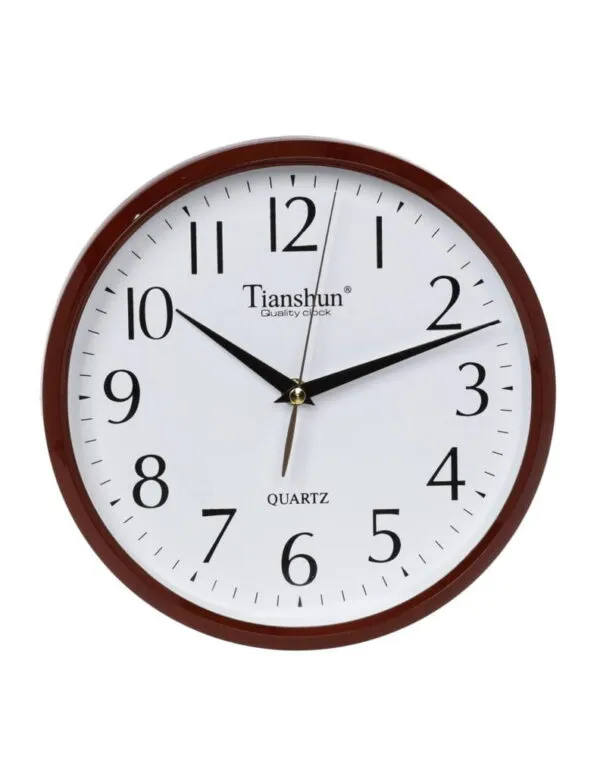 Ρολόι Τοίχου Φ25cm Brown Αθόρη