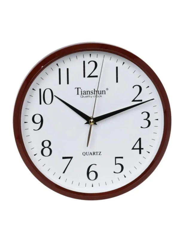 Ρολόι Τοίχου Φ25cm Brown Αθόρη