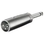 Adaptor XLR Αρσ / 6.35 Mono Αρσ