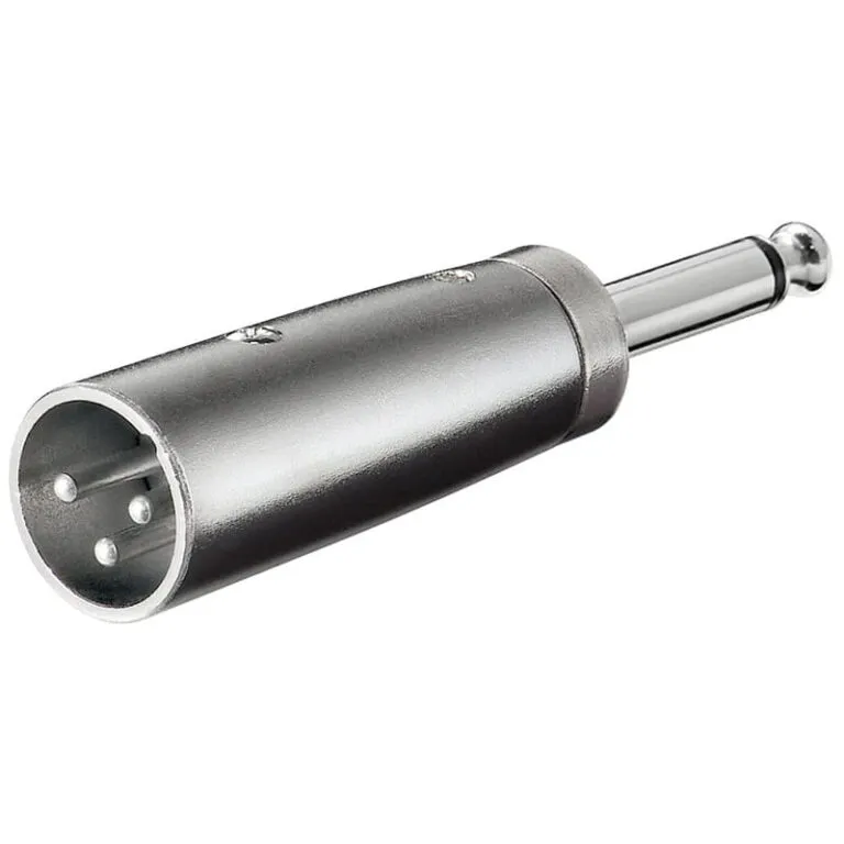 Adaptor XLR Αρσ / 6.35 Mono Αρσ