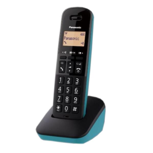 Ασύρματο Ψηφιακό Τηλέφωνο Panasonic KX-TGB610JTC Μαύρο - Τυρκουάζ με Πλήκτρο Αποκλεισμού Κλήσεων