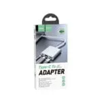 Hub Hoco HB14 Easy use USB-C με 3 Θύρες USB 3.0, USB-C PD, HDMI Ασημί 15cm