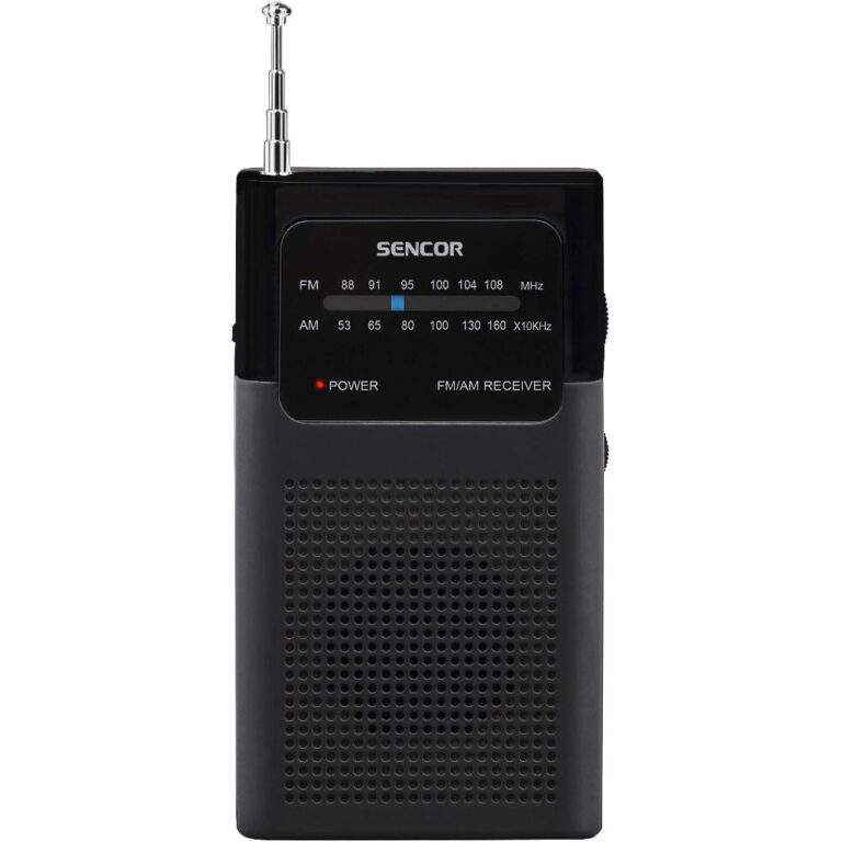 Φορητό Ραδιόφωνο Τσέπης AM/FM 3,5mm 3AAA Sencor SRD 1100 B Μαύρο