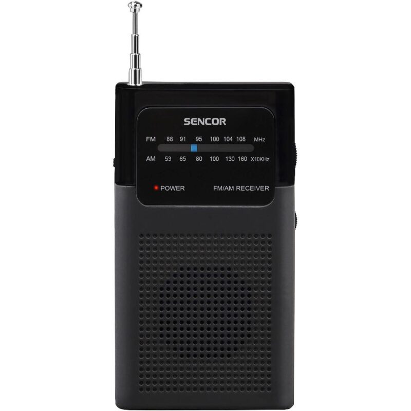 Φορητό Ραδιόφωνο Τσέπης AM/FM 3,5mm 3AAA Sencor SRD 1100 B Μαύρο