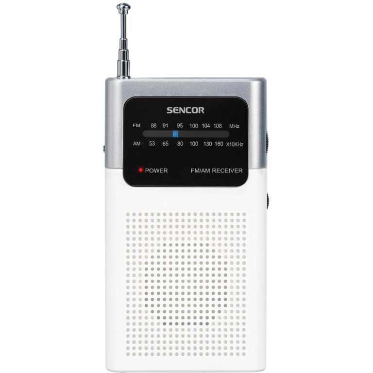 Φορητό Ραδιόφωνο Τσέπης AM/FM 3,5mm 3AAA Sencor SRD 1100 W Λευκό