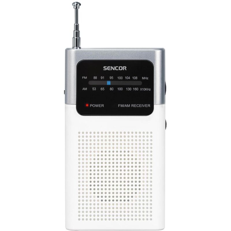 Φορητό Ραδιόφωνο Τσέπης AM/FM 3,5mm 3AAA Sencor SRD 1100 W Λευκό