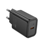 Φορτιστής Ταξιδίου Hoco N60 Gentle GaN με 1 Εξόδο Φόρτισης USB-C PD20W 5V 3.0A  Μαύρος