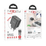 Φορτιστής Ταξιδίου Noozy Edge E25 PD30W με Καλώδιο USB-C σε USB-C 1m Μαύρο