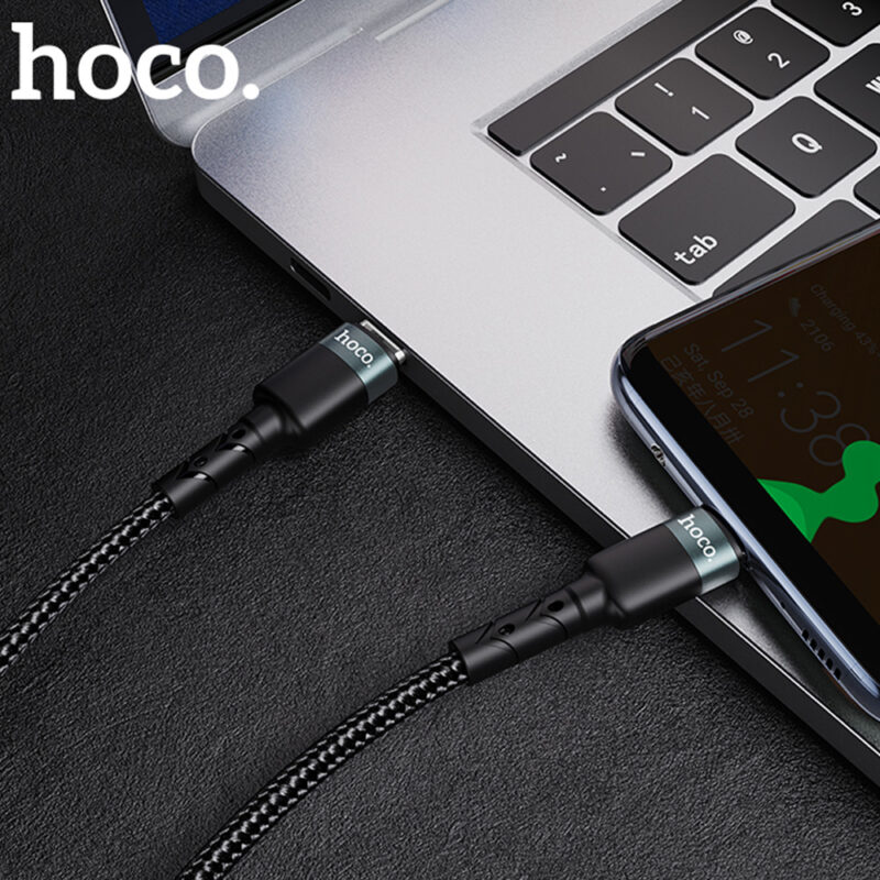 Καλώδιο Hoco. SU99 Max USB-C σε USB-C Fast Charging 60W Braided Μαύρο 1m