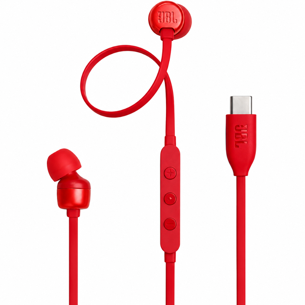 52814 Hands Free JBL 310C In-ear USB-C JBLT310CRED Κόκκινα - Image 1