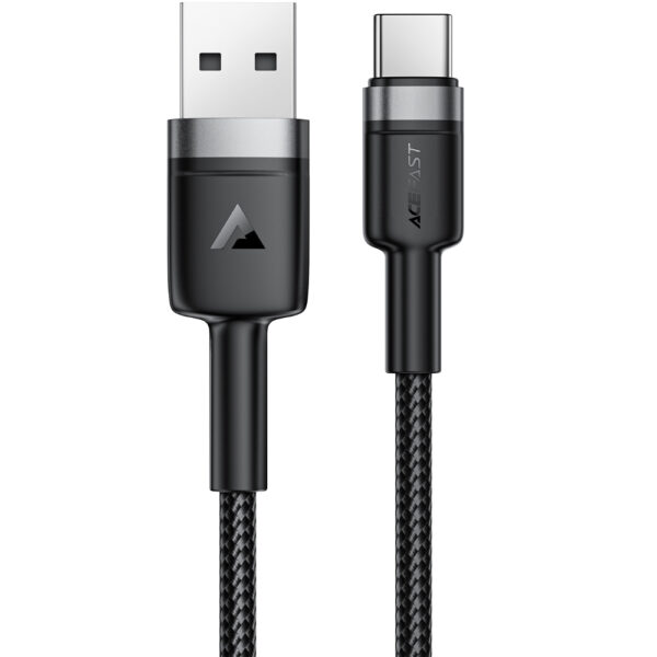 Καλώδιο Acefast C22-04 USB-A σε USB-C 18W 3A Braided Μαύρο 1.2m