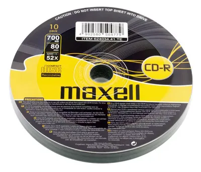 CD-R 52x 80min 700MB 10τμχ Maxell