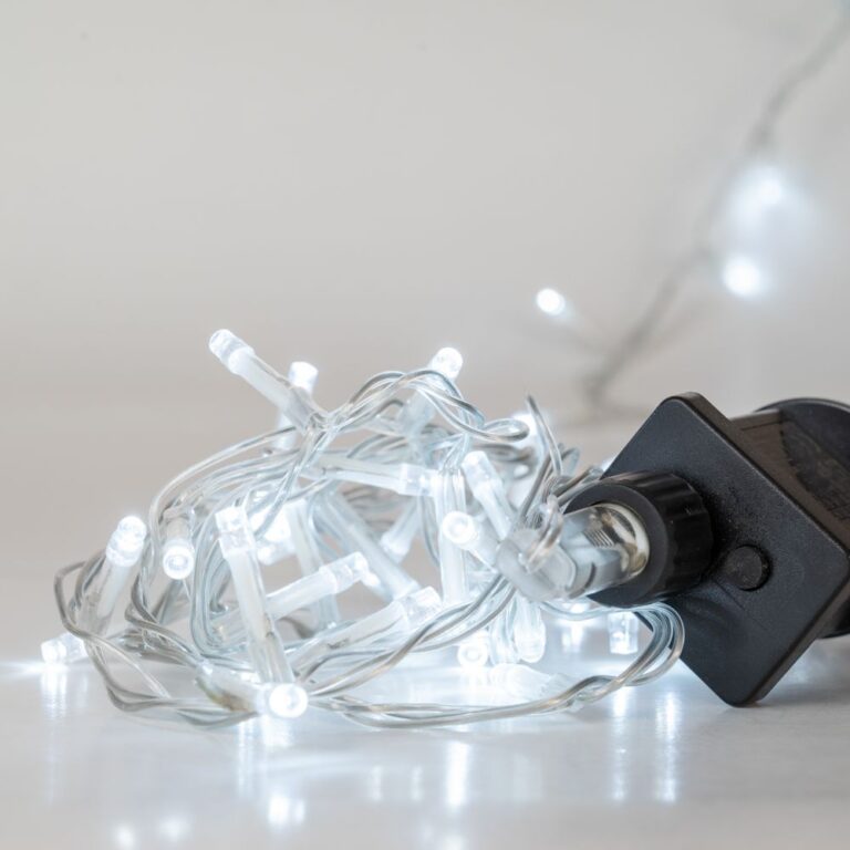 Χριστουγεννιάτικα 100 LED Διαφανό/Παγου 8 Προγράμ 5Μέτρα Εσωτ & Εξωτ Χώρου