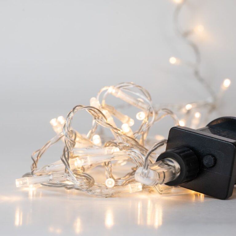 Χριστουγεννιάτικα 100 LED Διαφανο/Λευκο 8προγραμ 5Μέτρα Εσωτ & Εξωτ Χωρου