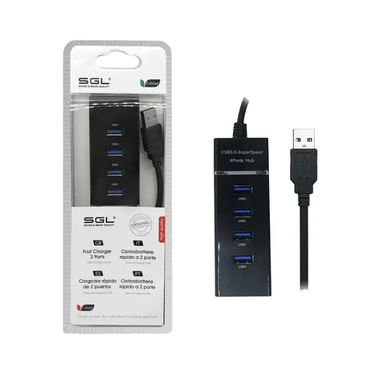 USB Hub με 4 θύρες – 304P – 30cm – 095929 Αντάπτορας