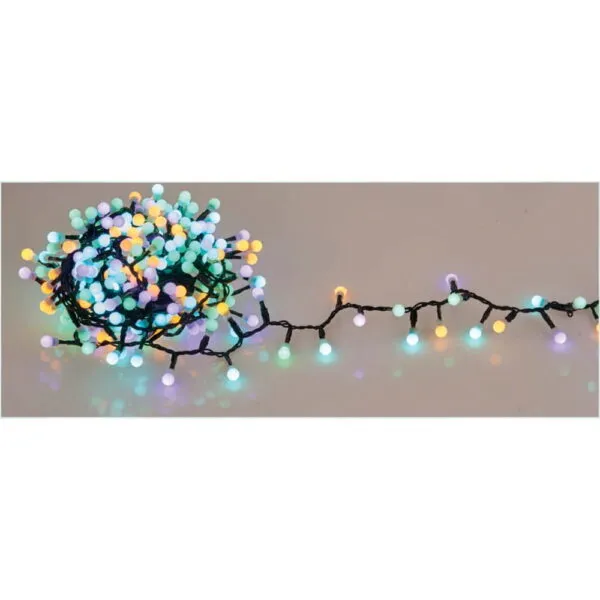 Χριστουγεννιάτικα Λαμπάκια Cherry Ball Twinkle 350 LED Πολύχρωμα με Πρόγραμμα 10,70m IP44