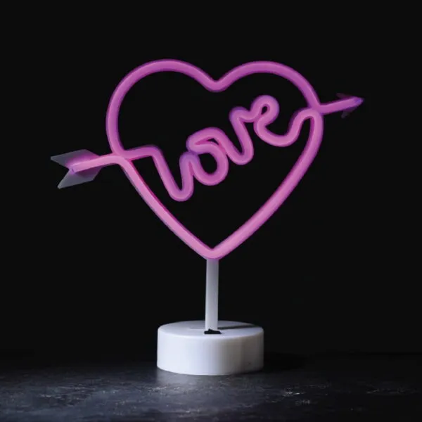 Neon Led Λαμπακιά Με Μπαταρία Love