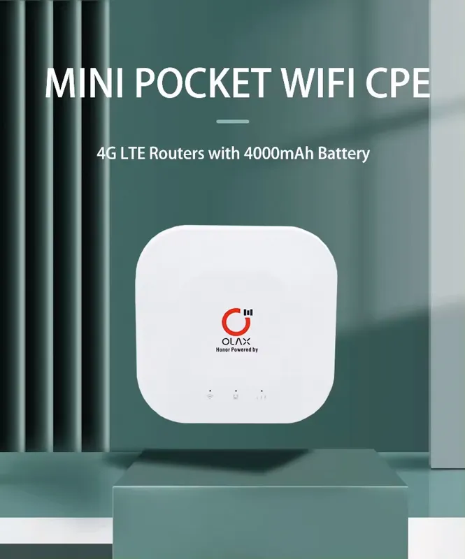 Olax Router MT30, 4G LTE, WiFi 150 Mbps, 4000mAh