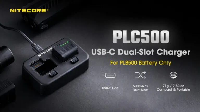 Φορτιστής για 2ΜΠΑΤΑΡΙΕΣ NITECORE PLB500 για Φακούς NPL