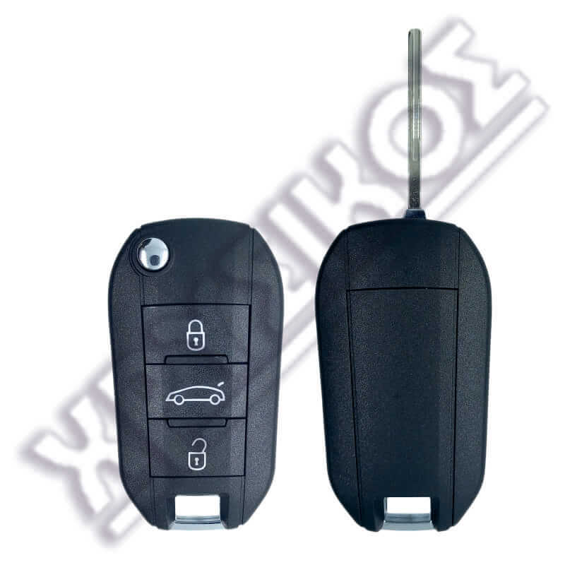 Κέλυφος Κλειδιού PSA REMOTE 3 Κουμπιά HU83 FLIP Άδειο