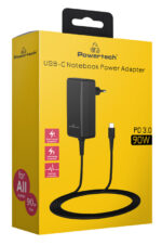 Τροφοδοτικό Laptop PT-1157, USB-C PD, Universal, 90W, Μαύρο