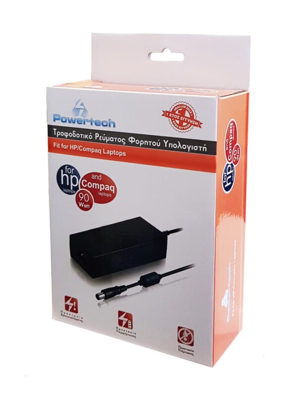 ΤΡΟΦΟΔΟΤΙΚΟ laptop POWERTECH PT-119 για HP 90W 18.5V - 4.9A