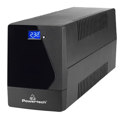 UPS Line Interactive 1800VA, 1080W, LCD, 4x Schuko, 2x RJ45/RJ11, USB Type B Powertech
