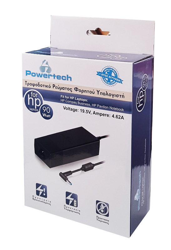 Τροφοδοτικό Laptop για HP 90W, 19.5V - 4.62A
