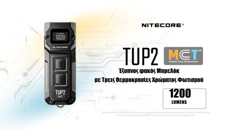 Φάκος Led Nitecore Tup2 McT 1200lm Black