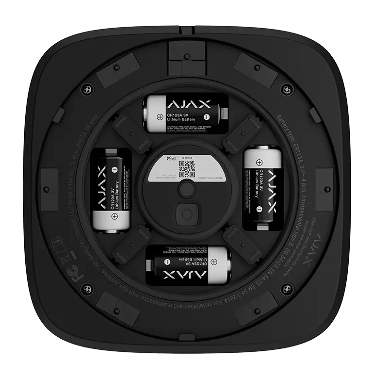 Ajax Φαροσειρήνα Ασύρματη Μαύρο EN54 FIRE PROTECT (SOUNDER/VAD)