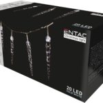 Entac Χριστουγεννιάτικη Βροχή IP44 20 LED Πλαστικά 16εκ Ψυχρό 3μ