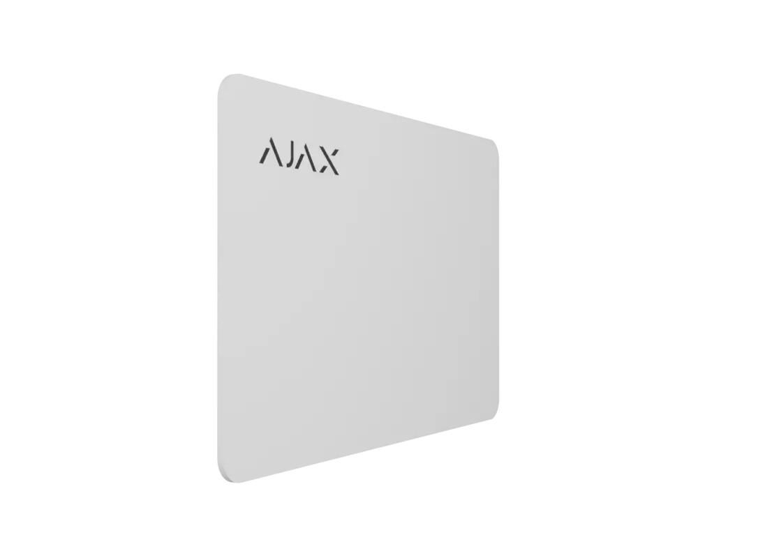 Ajax Κάρτα Πρόσβασης Ανέπαφη Λευκό PASS