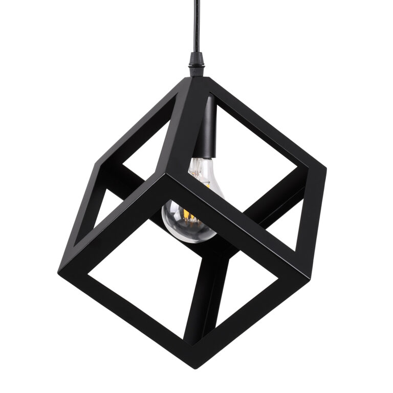 ΦΩΤΙΣΤΙΚΟ ΚΡΕΜΑΣΤΟ 1ΧΕ27 CUBE Μαύρο