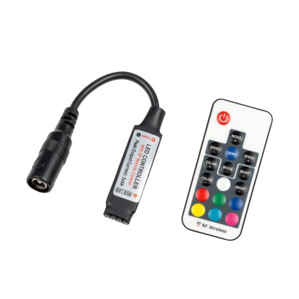 CONTROLLER ΤΑΙΝΙΑΣ LED RGB Χειριστήριο RF 2.4Ghz DC 5-24V Max 288W