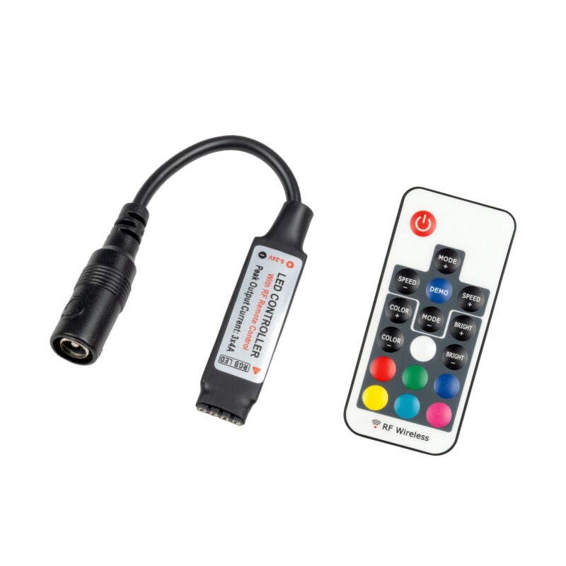 CONTROLLER ΤΑΙΝΙΑΣ LED RGB Χειριστήριο RF 2.4Ghz DC 5-24V Max 288W