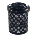 Modee Lighting LED Ηλιακό Φαναράκι Κήπου LT005B (H26x17x17cm) Μαύρο