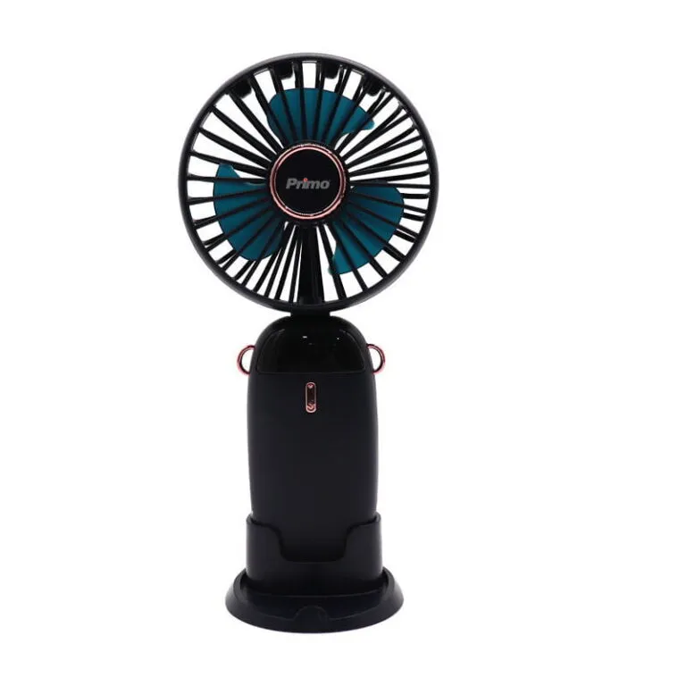 Ανεμιστήρας Mini PRMF-80697 Primo 3.5'' 9cm Μαύρος Επαναφορτιζόμενος