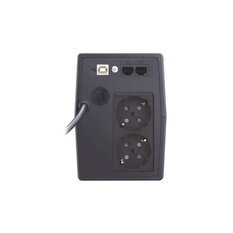 UPS Line Interactive 650VA 2 x Schuko με οθόνη POWER ON VLD-650 v2.0