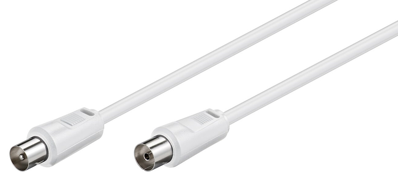 Goobay Καλώδιο Κεραίας 5m Αρσενικό σε Θηλυκό έως 70dB CCS Λευκό 11512