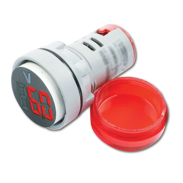 Βολομέτρη Ψηφιακό 5-60V DC Χρώμα Κόκκινο VM-5-60VDC Red