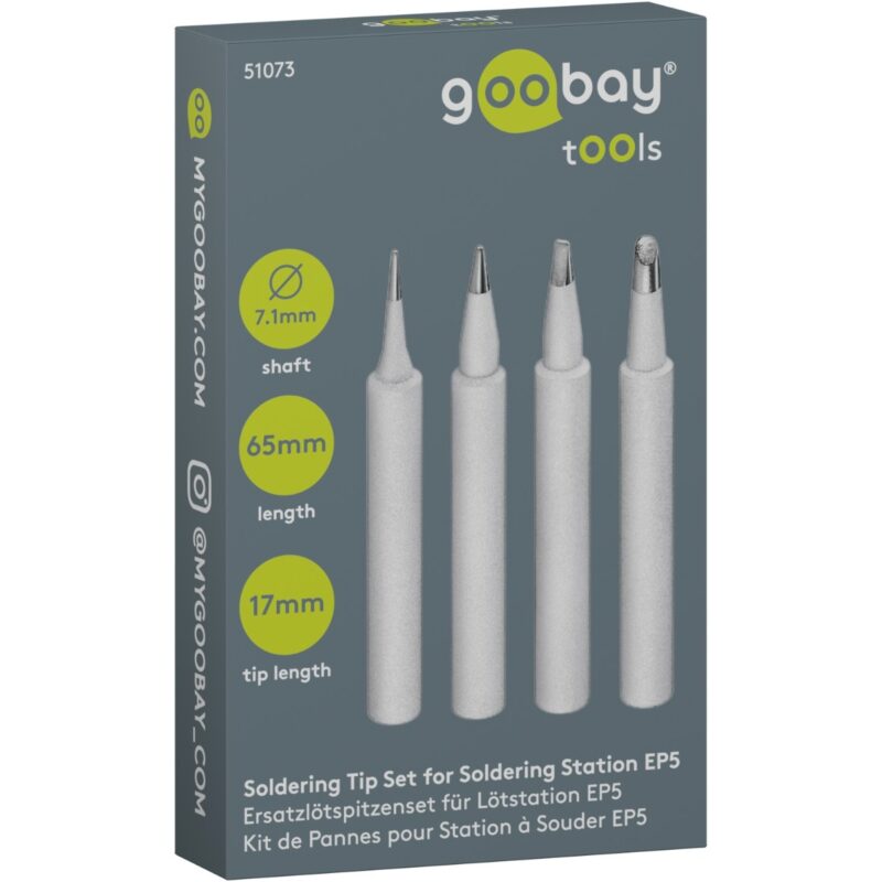 Goobay Tools Σετ ανταλλακτικών μυτών κολλητηριού (51073)