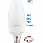 ΛΑΜΠΑ LED SMD C38 3W-5W-7W E14 3CCT 3000K-4000K-6000K 220-240V 300lm-500lm-700lm UNIVERSE