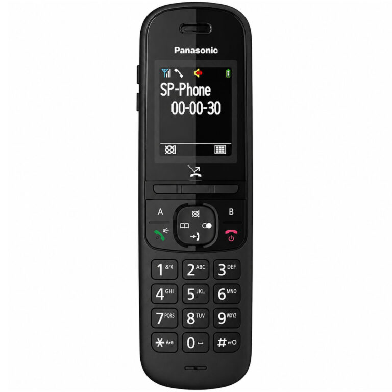 Ασύρματο Ψηφιακό Τηλέφωνο Panasonic KX-TGH710 EU Μαύρο με Έγχρωμη Οθόνη 1.8'' Ανοιχτή Ακρόαση Φραγή Κλήσεων και Δυνατότητα Baby Monitor