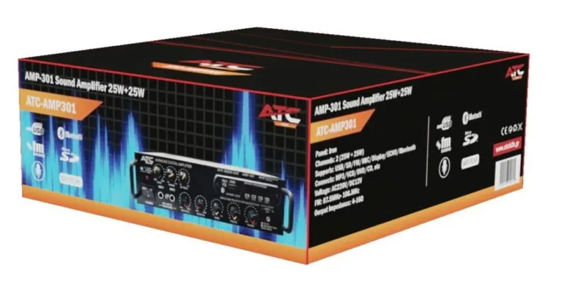 AMP-301 Ενισχυτής Ήχου 25W+25W