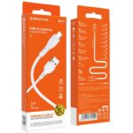 Καλώδιο Borofone BX51 Triumph USB σε Lightning 2.4A Λευκό 1m
