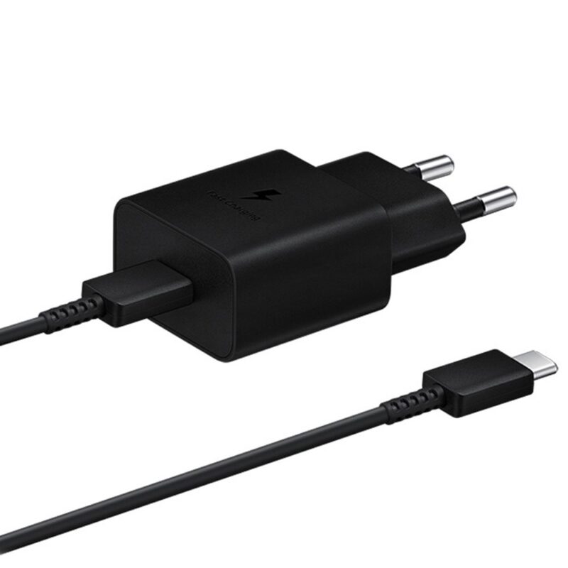 Φορτιστής Ταξιδίου Samsung Fast Charging EP-T1510XBEGEU 15W με Καλώδιο USB-C σε USB-C Μαύρο
