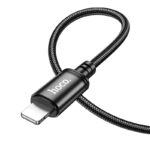 Καλώδιο Hoco X89 Wind USB σε Lightning 2.4A Braided Μαύρο 1m