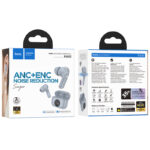 Wireless Hands Free Hoco EQ22 Singer TWS V5.4 400mAh με 7 Ώρες Λειτουργίας και Εναλλαγή Master/Slave Μπλε