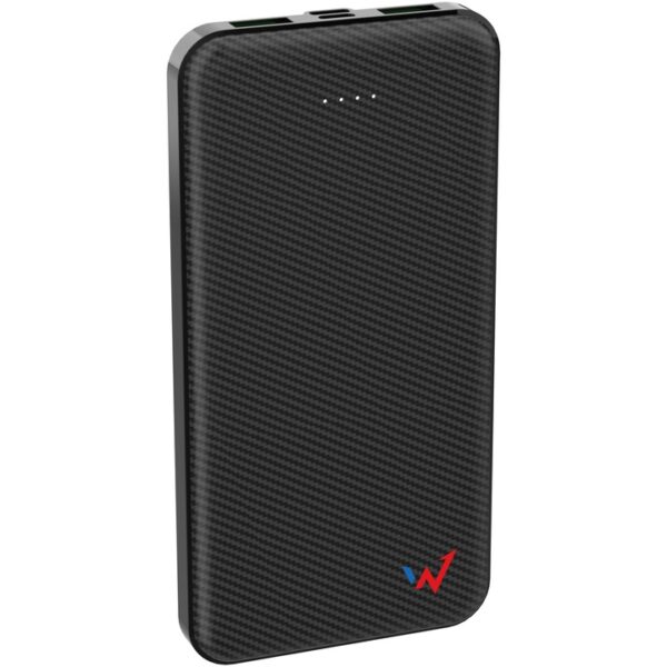 Power Bank Wonder WX10C Slim 10000mAh 20W με Εξόδους 2 x USB-A και 1 x USB-C Μαύρο