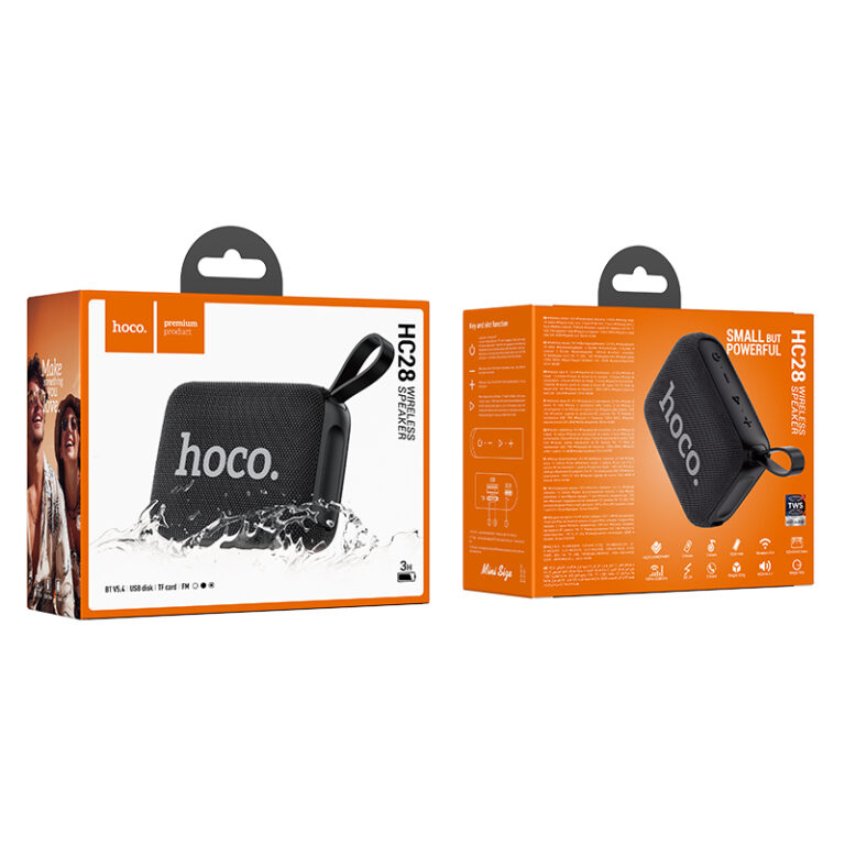 Φορητό Ηχείο Wireless Hoco HC28 Melody Sports BT 5.4 1200mAh 8W με FM, TF card, USB, AUX Μαύρο